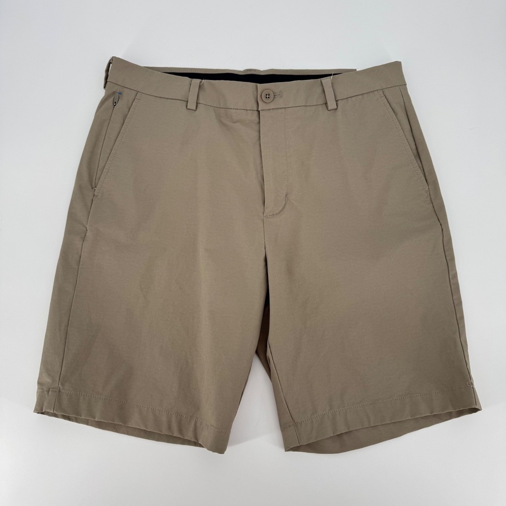Vineyard Vines OTG On-The-Go Shorts Mens 33 Khaki Tan Performance Stretch Chino